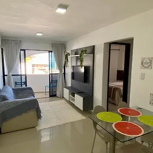  Apartamento Apto Novo, Completo - 2 Quartos - Vista Mar - Localização Privilegiada - 80m Da Praia Brasil